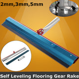 Part Gear Rake Flooring Multipurpose Durable Useful Cement Stainless Steel Painting Notched Squeegee Epoxy Self Leveling Coating
