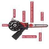 360 Degree Rotatable Sanding Belt Sander Machine Converter M10/M14 Electric Angle Grinder Adapter Head with Sanding Belts