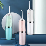 Dental Irrigator Teeth Cleaning Teeth Cleaner 6 Nozzles Water Flosser Large Water Tank Flossing Wireless USB