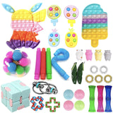 New Christmas Gift Box Pop Its Fidget Toys Antistress  popet Push Down Games Figet Toy  Large Simpl  For Kids Gifts Surprise Box