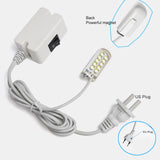 LED Sewing Machine Light Magnetic Mounting Base Gooseneck Lamp 110-265V EU/US Plug for Lathes Workbenches