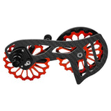Oval Dish mtb Lightweight Carbon Fiber Bike Derailleur Pulley Wheels System Ceramic Bearing Guide Roller chainring bolts