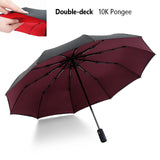 Windproof Double Automatic Folding Umbrella Female Male 12 Bone Car Luxury Large Business Umbrellas Men Rain Women Gift Parasol