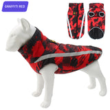 New style pet clothes autumn and winter windproof padded warm dog coat big dog pet ass pet clothing