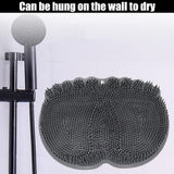 Clean Massaged Feet Shower &amp; Bath Foot Scrubber Mat Softens Hard Skin On Heels Exfoliating Foot Brush Non-bending Foot Wash Pad