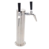 Nitro Coffee Tower – 2 Faucets with 100% SS Contact SS Polished Air Cooled