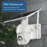 T22 Solar Wifi Camera 1080P IP65 Two Way Audio Security PIR Outdoor 2.4Ghz Wireless PTZ Camera for Home Office Courtyard