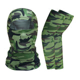 Summer Face Cover Arm Sleeves Set Women Men Breathable Face Sun Protection Long Arm Sleeves for Camp Cycling Mounteering Fishing