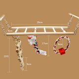 Parakeet Home Durable Cage Hanging Bite Cockatiel Parrot Colorful Standing Pet Bird Swing Toy