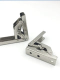 2pcs 90 Degree Folding Door/Shelf Hinges Hidden Stand Desk Stand Furniture Parts  furniture hardware  hidden door hinge