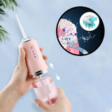 Waterproof Oral Irrigator Electric Dental Scaler USB Charging Water Floss Pick Jet Flosser Teeth Cleanser Tools Tartar Removal