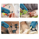 5400MAh Cordless Hot Glue Gun Rechargeable Lithium Battery Wireless Repair Tool DIY Hot Glue Gun with 20/100pc Glue Sticks
