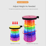 Outdoor Furniture Retractable Stool Chairs Portable Stool Lounge Folding Chair Camping Stool Foldable Convenient Fishing Chair