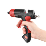 Electronic Cordless Hot Melt Glue Gun Digital Display Adjustable Temperature Glue Quantity Ouctput with 30pcs Glue Sticks