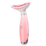 EMS Color Light Neck Beauty Instrument Warm Lift and Wrinkle Facial Massager neck beauty instrument