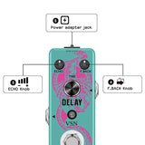 VSN Guitar Delay Pedal Analog Delay Guitar Effect Pedal Switching, Fully Vintage Delay True Bypass Analog Circuit Unive