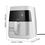 Microcomputer Intelligent Control KONKA KGKZ-2501 110V 2.5L Smokeless Electric Air Fryer French Fries Machine Non-stick Fryer