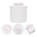 1pc Ceramic Storage Jar Home Kitchen Butter Storage Jar Cheese Storage Container