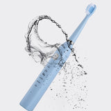 Electric Toothbrush USB 4 Replacement Heads 6 Cleaning Modes