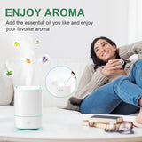 Aromacare USB Aromatherapy diffuser Ultrasonic Air Humidifier Small Air freshener BPA Free with 7 color Lights for Room Home Car