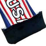 Golf Wood Cover USA Stripes For Driver Fairway Hybrid Waterproof Protector Set PU Leather Golf Headcover Soft Durable Number Tag