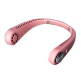 Mini Hand Free Neck Fan,Wearable USB Portable Lazy Neckband Hanging Sport Halter Fan Air Cooler for Outdoor Travel