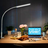 Long Arm Table Lamp Clip Office Led Desk Lamp USB Eye-protected Lamp For Bedroom Led Light 5-Level Brightness&Color 10W
