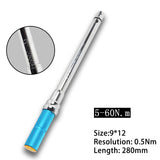 60N.m Square Drive Torque Wrench Accuracy Car Bike Repair Hand Tools Spanner Two-way Ratchet Key