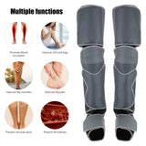 Air Pressure Leg Massager Hot Compress Pressotherapy Cellulite Massage Promote Blood Circulation Leg Shaper Beauty Slimming Tool