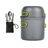 Ultralight Camping Cookware Portable Outdoor Camping Pot 1-2 People Picnic Barbecue Pot Single Picnic Cooking Pots Set