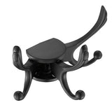Black Gold Robe Hooks Wall Mounted Type Nail Punched Bedroom Wardrobe Clothes Rack 3 Hooks Rotatable Bath Hardware Antique/Nicke