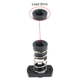 3D Printer T8 POM Anti-Backlash Spring Loaded Nut Elimination2mm / 4mm / 8mm 87HA