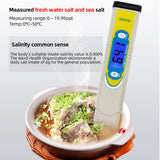 SA-987S pen-type Salinity meter Tester Salinometer for waterproof Salt Water Pool &amp; Fish Pond Testing 0-19.99 ppt 40% Off