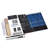 40pcs/Set Pencil set Stationery Set Professional Sketching Drawing Pencils Kit Set Wood Pencil for Art Supplies School Students