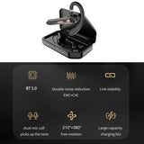 K3 Headset Bluetooth Wireless Earphone Single Earhook Noise Reduction with Mic Hands-free Call  for Business Work Driving Office