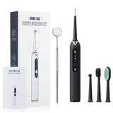 Electric Dental Calculus Remover Ultrasonic Vibration Tooth Tartar Scraper Cleaning Tool Toothbrush Cleaner with 4 Heads 3 Model