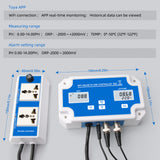 3 IN 1 PH/ORP/Temp Meter Controller Tuya WIFI Water Quality Tester PH Monitor Acidometer for Aquarium APP Control US/EU Plug