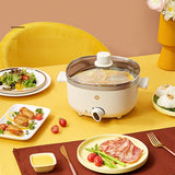 220V 3L Household Electric Hot Pot Multi Cooker Non-Stick Frying Pot Portable Hotpot Cooking Machine