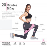 Home Fitness Loop Pilates Hip Circle Resistance Bands Anti Slip Booty Elastic Training Rubber Cotton Workout Yoga Belt Exercise