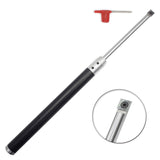 GYTB Wood Turning Tool Set Carbide Tipped Lathe Finisher/Rougher/Detailer/Hollower Tool Set(4pcs Bar+1pcs Handle)With Round/Sq