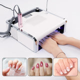 4-IN-1 Mult Nail Machine Vacuum Cleaner Dust Collector With Light UV Nail Lamp 30000RPM Handpiece Drill Manucure Drill Bits Set