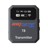 Wireless Clip-on Microphone Condenser Mic Transmitter &amp; Receiver with One Button Turn On &amp; Automatic Pairing Function