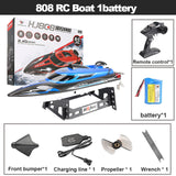 Upgraded 808 RC Boat 2.4G Remote Control speedboat Rechargeable Waterproof Cover Design Anti-collision Protection wltoys RC Bait