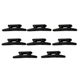 8pcs Marine Boat Nylon Cleat 3 Inch Kayak Yacht Black 2 Holes Small Size 76mm Black Anchor Cleat Edge Open Base Dock Cleat Duty