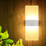 LED Wall Light-up Down Cube Indoor Outdoor Sconce Lighting Lamp Fixture Decor HR