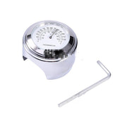 1Pc 26mm / 1" Universal Chrome Waterproof  7/8 Motorcycle Handlebar Mount Temp Thermometer For Harley