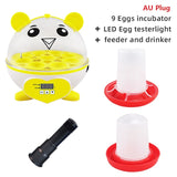 9 Egg Inccubator Hatchery Mini Digital Temperature Brooder Farm Brooder Quail Egg Hatcher Incubator Equipment Children Gift