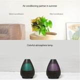 Tuya Smart Wifi Essential Oil Diffuser Wood Grain Wireless Air Humidifier Voice Control Alexa Google App For Room Bedroom Home
