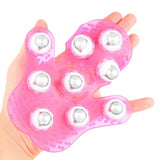 9 Balls Roller Massage Palm Shaped Body Massager Glove Stress Relief