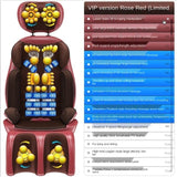 Electric Shiatsu Massage Chair Household Automatic Body Massager Cushion Kneading Neck Shoulder Scalp Back Gua sha Pain Relief